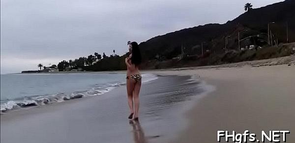  Charming young Nadia gets super wet